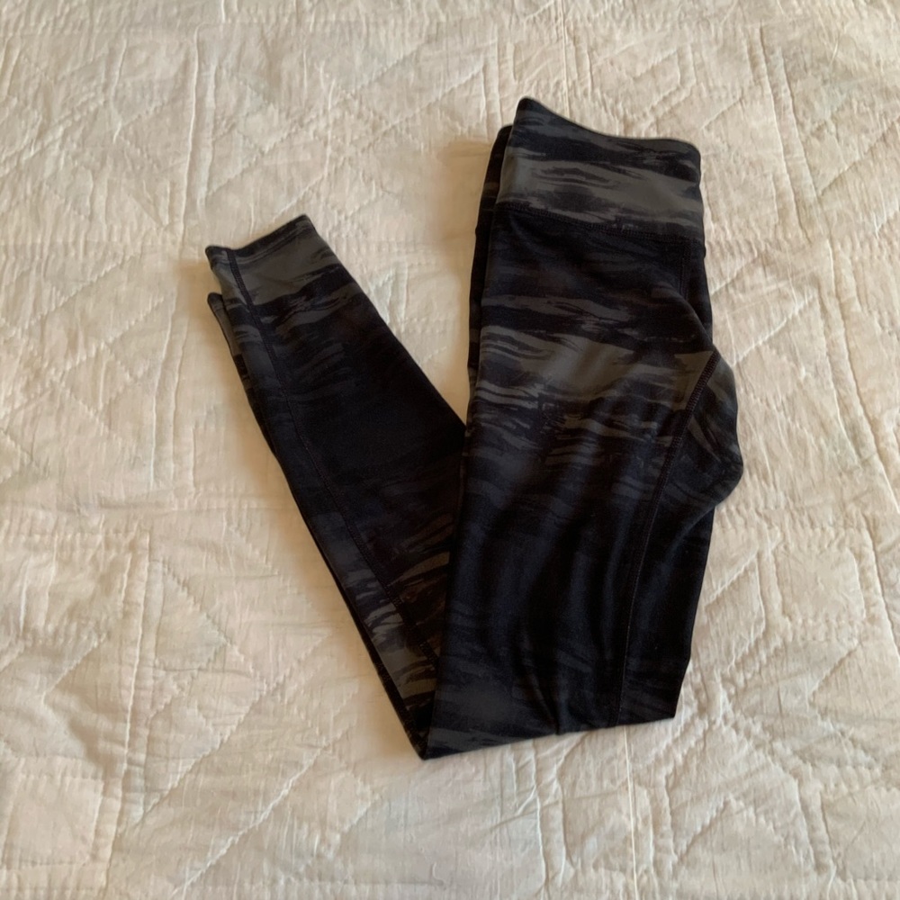 Athleta Chaturanga Tights yoga leggings grey black